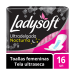 Toalla Femenina Nocturna Ladysoft Ultradelgada Tela Ultraseca 16 un